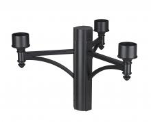 Z-Lite 501-3BK - 3 Light Outdoor Posts + Hardware