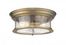 Z-Lite 727F13-HBR - 2 Light Flush Mount