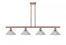  516-4I-AC-G132 - Orwell - 4 Light - 48 inch - Antique Copper - Cord hung - Island Light