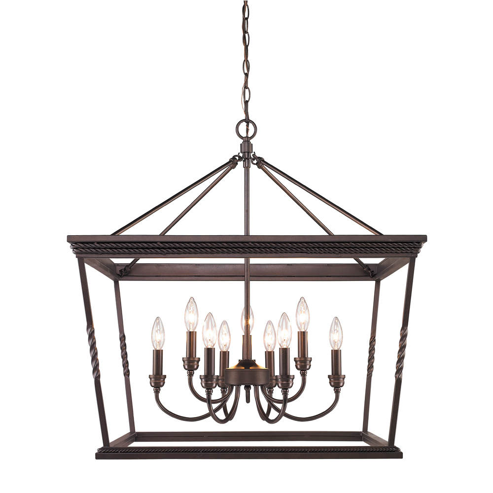 Davenport 2 Tier - 9 Light Chandelier