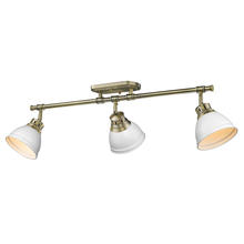 Golden 3602-3SF AB-WHT - Duncan Semi-Flush - Track Light