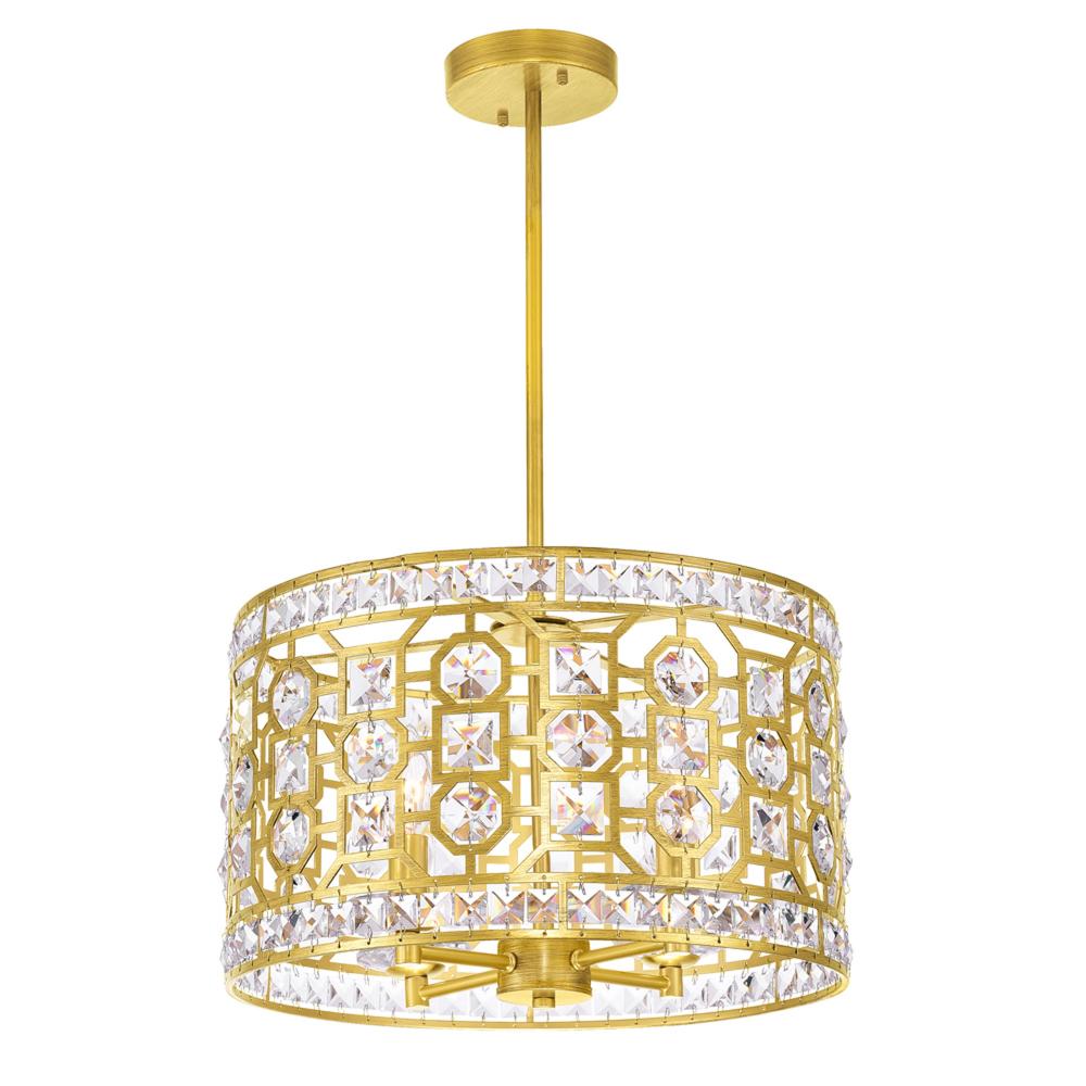 Belinda 4 Light Chandelier With Champagne Finish