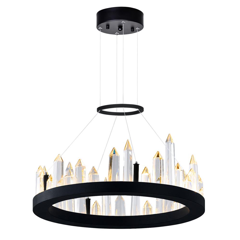 Juliette LED Chandelier With Black Finish