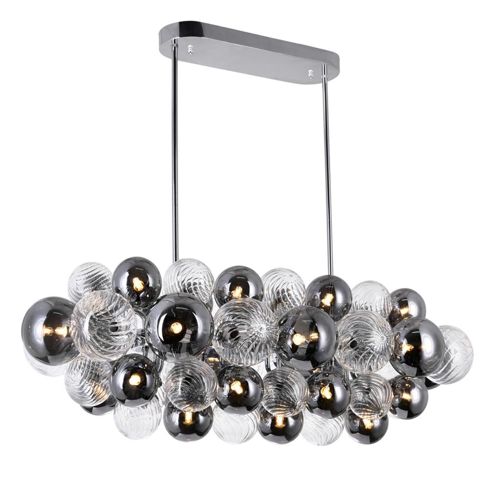 Pallocino 27 Light Island/Pool Table Chandelier With Chrome Finish