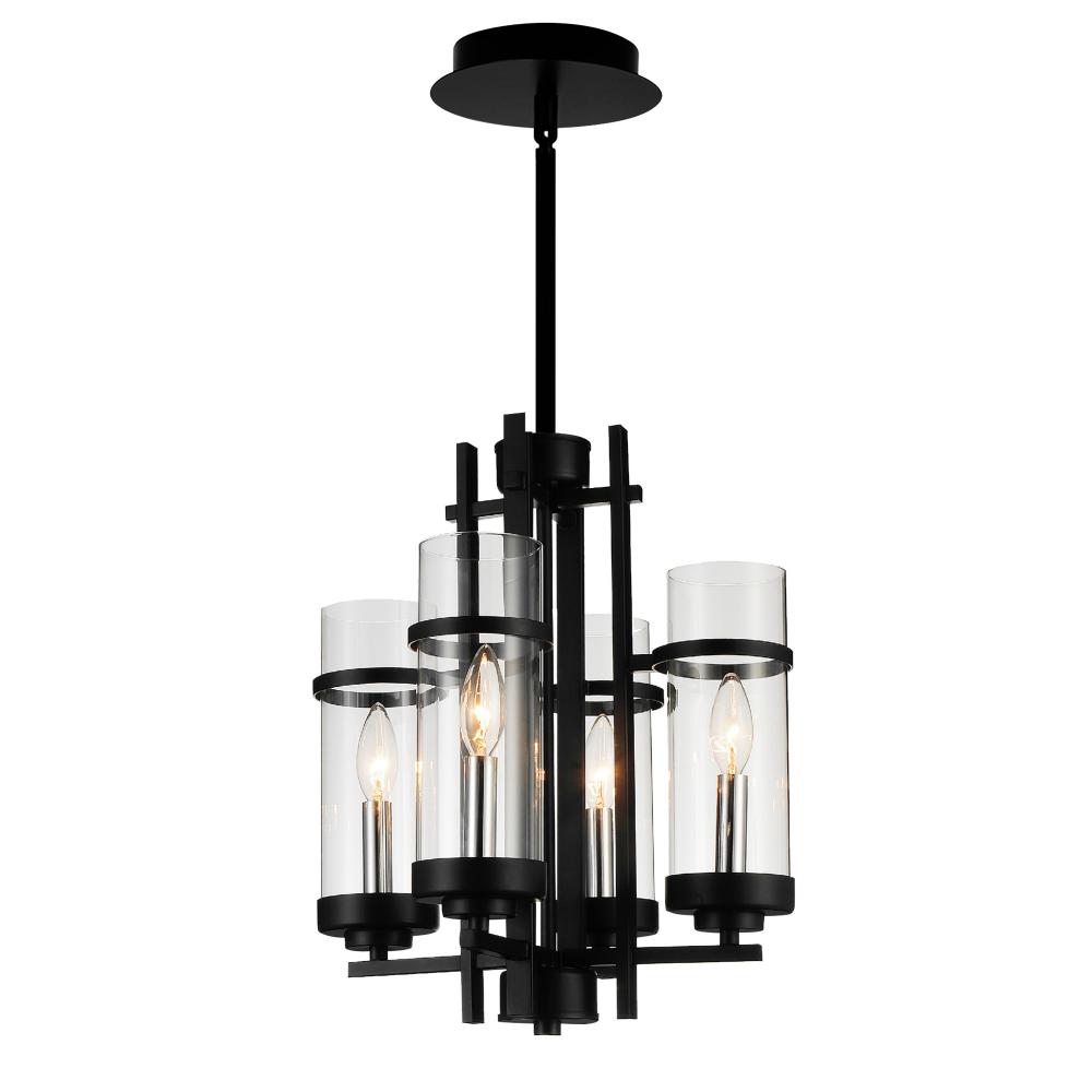 Sierra 4 Light Up Mini Pendant With Black Finish