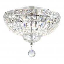 CWI LIGHTING 8003C12C - Stefania 3 Light Bowl Flush Mount With Chrome Finish