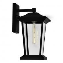 CWI LIGHTING 0413W8-1-101 - Leawood 1 Light Black Outdoor Wall Light