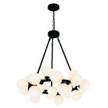 CWI LIGHTING 1020P26-25-101 - Arya 25 Light Chandelier With Black Finish