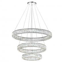 CWI LIGHTING 1044P32-601-R-3C - Madeline LED Chandelier With Chrome Finish