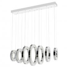 CWI LIGHTING 1046P37-7-601-RC - Celina LED Chandelier With Chrome Finish