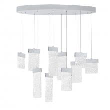 CWI LIGHTING 1090P40-10-269-O - Carolina LED Chandelier With Pewter Finish