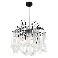 CWI LIGHTING 1094P26-6-101 - Anita 6 Light Chandelier With Black Finish