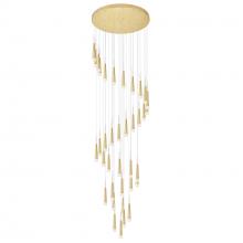 CWI LIGHTING 1103P40-36-602 - Andes LED Multi Light Pendant With Satin Gold Finish