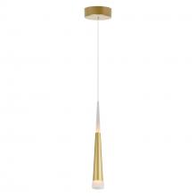 CWI LIGHTING 1103P5-1-602 - Andes LED Down Mini Pendant With Satin Gold Finish