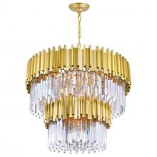 CWI LIGHTING 1112P32-12-169 - Deco 12 Light Down Chandelier With Medallion Gold Finish