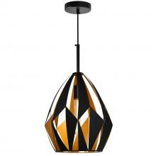 CWI LIGHTING 1114P12-1-271 - Oxide 1 Light Down Pendant With Black+Copper Finish