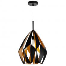 CWI LIGHTING 1114P20-1-271 - Oxide 1 Light Down Pendant With Black+Copper Finish