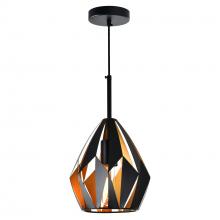 CWI LIGHTING 1114P8-1-271 - Oxide 1 Light Down Mini Pendant With Black+Copper Finish