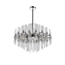 CWI LIGHTING 1137P26-10-613 - Miroir 10 Light Chandelier With Polished Nickel Finish