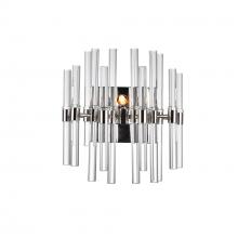 CWI LIGHTING 1137W10-1-613 - Miroir 2 Light Wall Light With Polished Nickel Finish