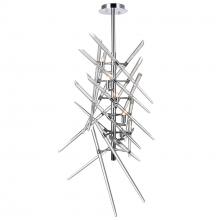 CWI LIGHTING 1154P13-5-601 - Icicle 5 Light Mini Chandelier With Chrome Finish