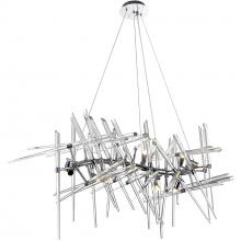 CWI LIGHTING 1154P39-10-601 - Icicle 10 Light Chandelier With Chrome Finish