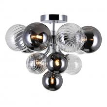 CWI LIGHTING 1205C16-6-601 - Pallocino 6 Light Flush Mount With Chrome Finish