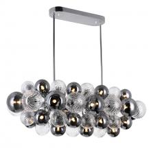 CWI LIGHTING 1205P39-27-601 - Pallocino 27 Light Island/Pool Table Chandelier With Chrome Finish