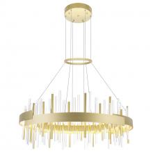 CWI LIGHTING 1245P32-602 - Millipede 32 in LED Satin Gold Chandelier