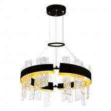 CWI LIGHTING 1246P24-101-A - Guadiana 24 in LED Black Chandelier