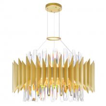 CWI LIGHTING 1247P20-12-602 - Cityscape 12 Light Chandelier With Satin Gold Finish