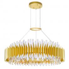 CWI LIGHTING 1247P39-24-602 - Cityscape 24 Light Chandelier With Satin Gold Finish