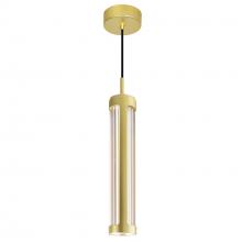 CWI LIGHTING 1343P3-602-C - Neva 3 in LED Integrated Satin Gold Pendant