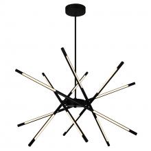 CWI LIGHTING 1375P31-6-101 - Oskil LED Integrated Chandelier With Black Finish