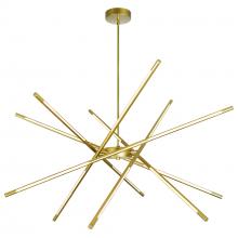 CWI LIGHTING 1375P43-6-602 - Oskil LED Integrated Chandelier With Satin Gold Finish