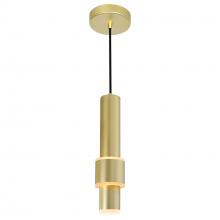 CWI LIGHTING 1390P5-1-602 - Lena LED Integrated Mini Pendant With Satin Gold Finish