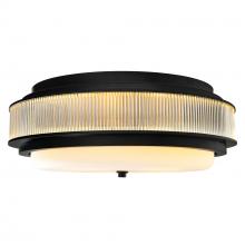 CWI LIGHTING 1567C22-5-101 - Valdivia 5 Light Black Flush Mount