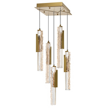 CWI LIGHTING 1586P12-5-624 - Valira Integrated LED Brass Mini Pendant