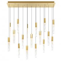 CWI LIGHTING 1589P48-17-624-RC - Greta Integrated LED Brass Chandelier