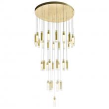 CWI LIGHTING 1606P33-37-602 - Olinda LED Integrated Satin Gold Chandelier