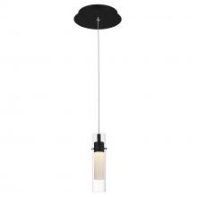 CWI LIGHTING 1606P5-1-101 - Olinda LED Integrated Black Mini Pendant