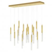 CWI LIGHTING 1703P48-18-602-RC - Dragonswatch Integrated LED Satin Gold Chandelier