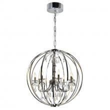 CWI LIGHTING 5025P34C-8 - Abia 8 Light Up Chandelier With Chrome Finish