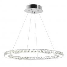 CWI LIGHTING 5080P24ST-R - Ring LED Chandelier With Chrome Finish