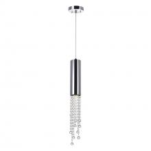 CWI LIGHTING 5081P5C-R - Extended 1 Light Down Mini Pendant With Chrome Finish