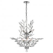 CWI LIGHTING 5206P28C - Ivy 9 Light Chandelier With Chrome Finish