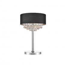 CWI LIGHTING 5443T14C (Black) - Dash 3 Light Table Lamp With Chrome Finish