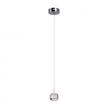 CWI LIGHTING 5444P5C-R - Perrier 1 Light Down Mini Pendant With Chrome Finish