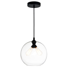 CWI LIGHTING 5553P12 - Clear (2L) - Glass 2 Light Down Mini Pendant With Clear Finish