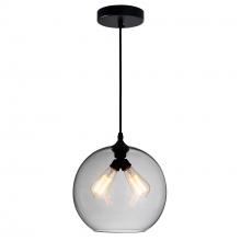 CWI LIGHTING 5553P12 - Smoke (2L) - Glass 2 Light Down Mini Pendant With Smoke Finish